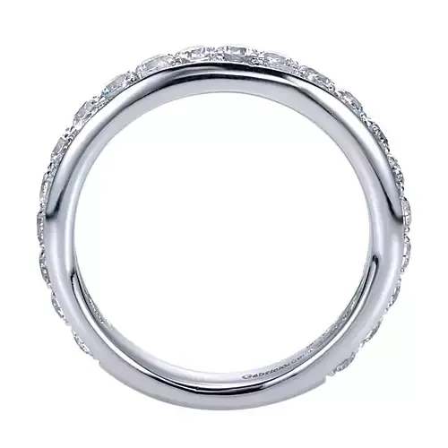 14k White Gold 1.02 Ct Diamond Wedding Band