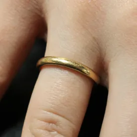 9ct gold plain wedding band