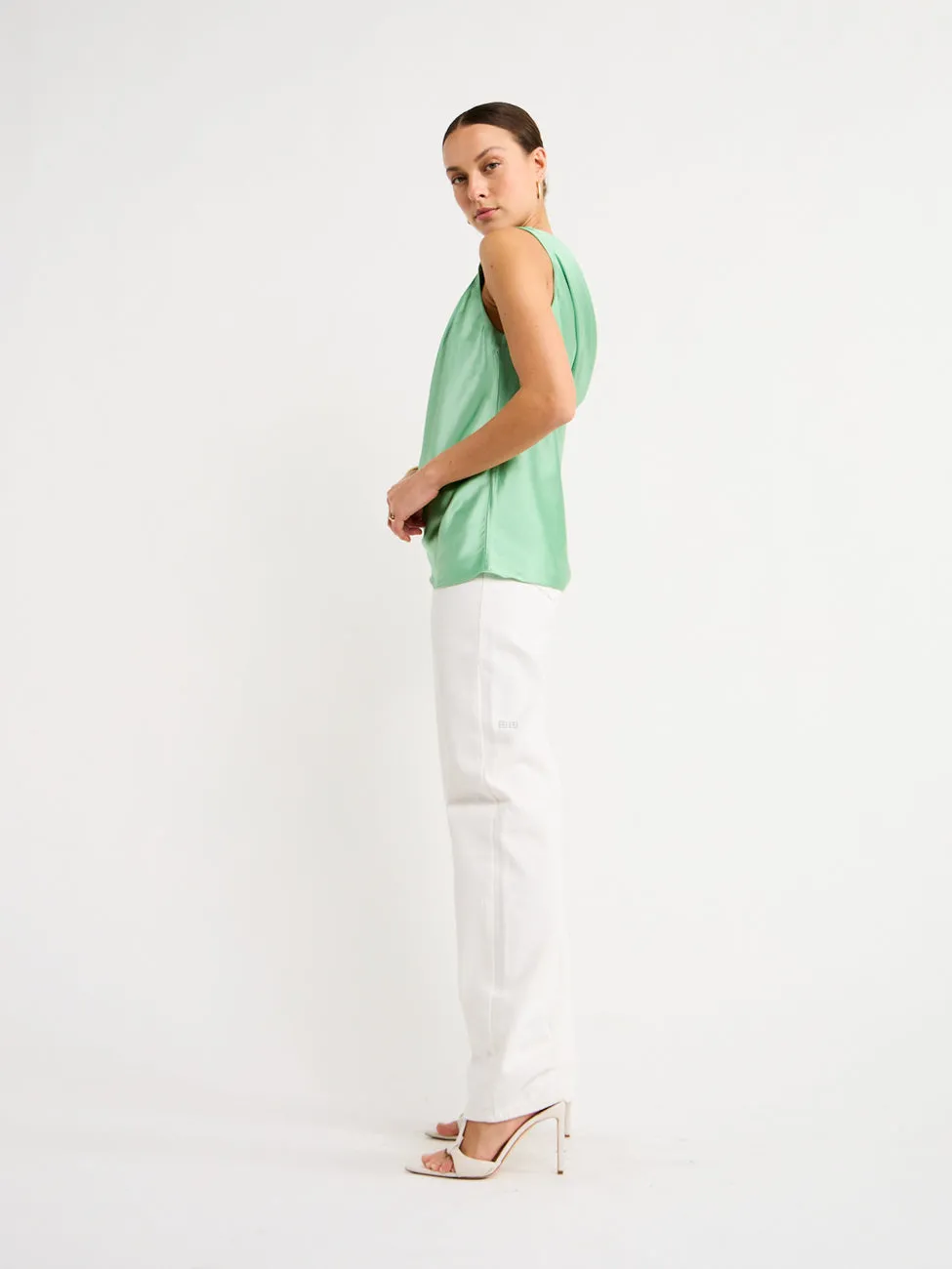 Acler Eastcott Top in Mantis Green