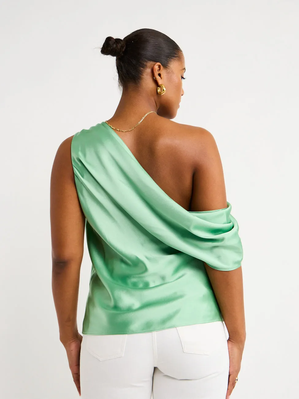 Acler Eastcott Top in Mantis Green