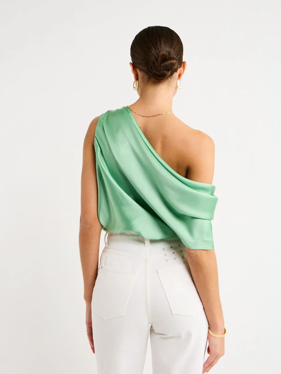 Acler Eastcott Top in Mantis Green