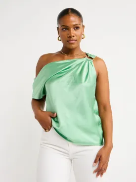 Acler Eastcott Top in Mantis Green