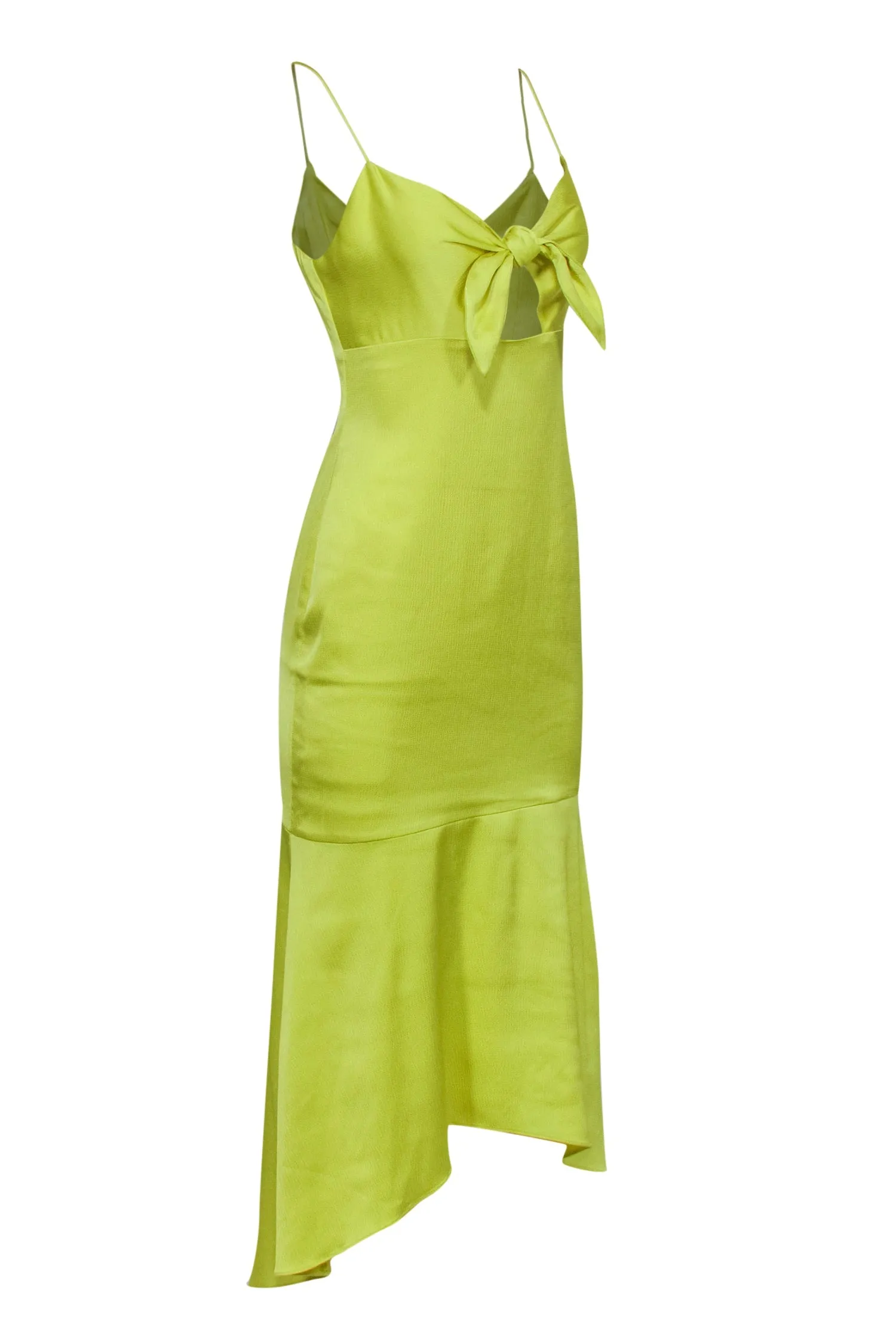 Aidan Mattox - Yellow Bust Tie Maxi Gown Sz 4