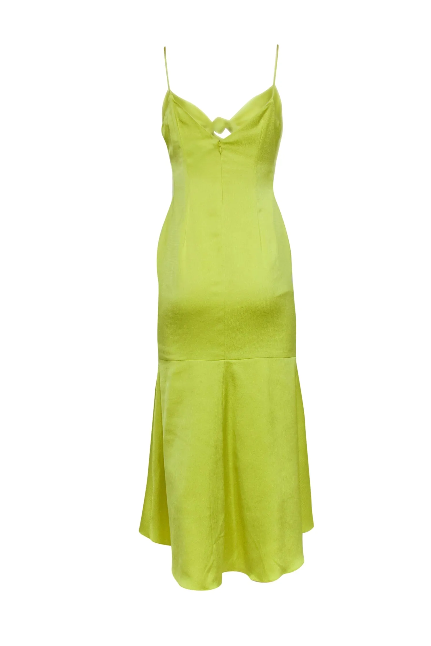 Aidan Mattox - Yellow Bust Tie Maxi Gown Sz 4