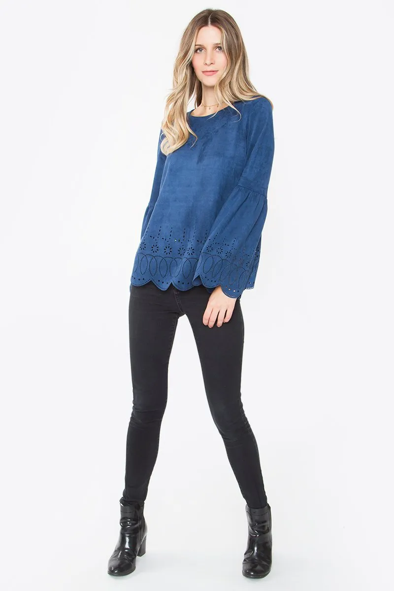 Aletta Suede Top