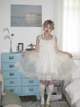 [August Unicorn] Angel Shell Princess transparent outer dress