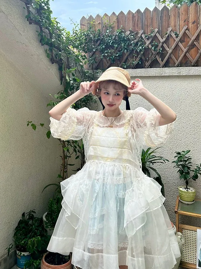 [August Unicorn] Angel Shell Princess transparent outer dress