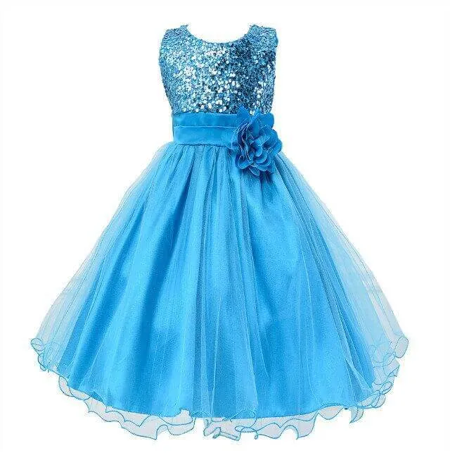 Baby Sequin and Wedding Sleeveless Princess Dress