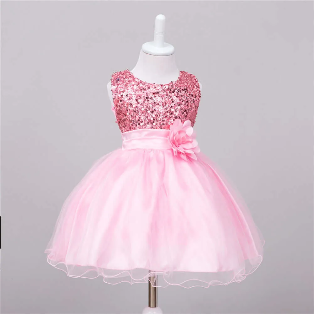 Baby Sequin and Wedding Sleeveless Princess Dress