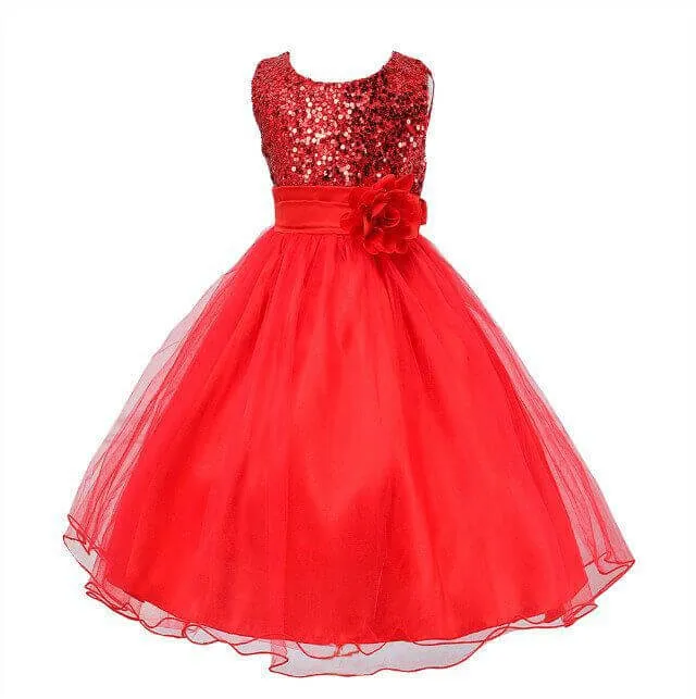 Baby Sequin and Wedding Sleeveless Princess Dress