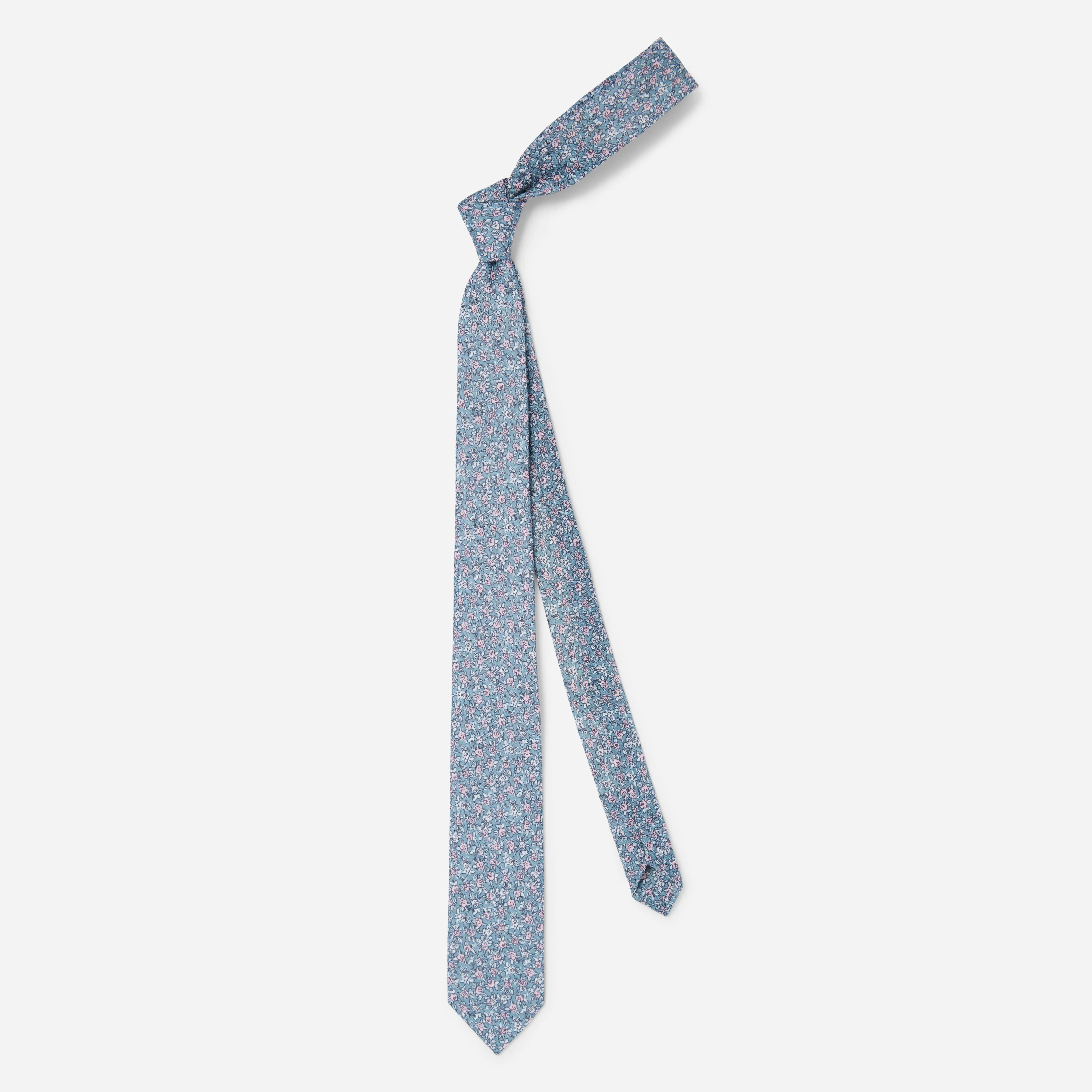 Bhldn Blush Floral Grey Tie