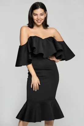 Black Sweetheart Neck Mermaid Dress