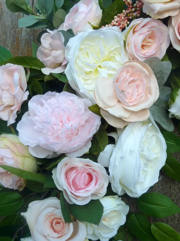 Blush Pink and white arch, Wedding Flowers, Wedding Decorations