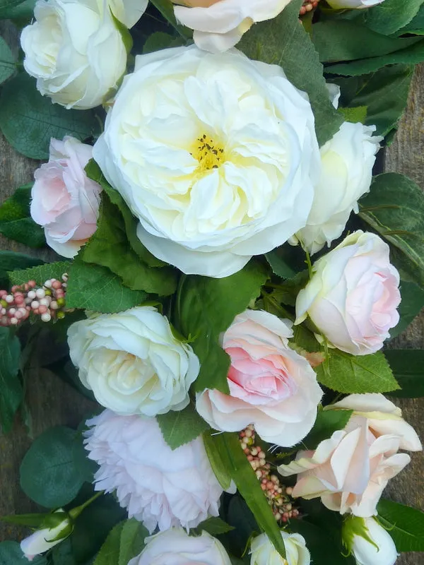 Blush Pink and white arch, Wedding Flowers, Wedding Decorations