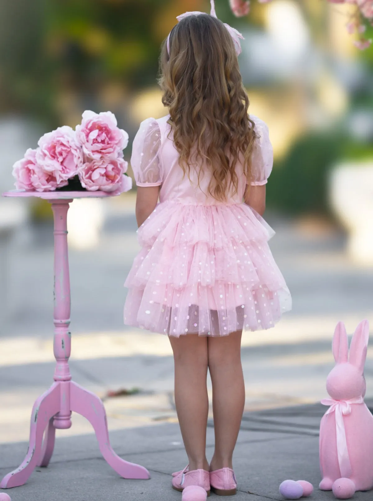 Bunny Magic Easter Pink Tutu Dress