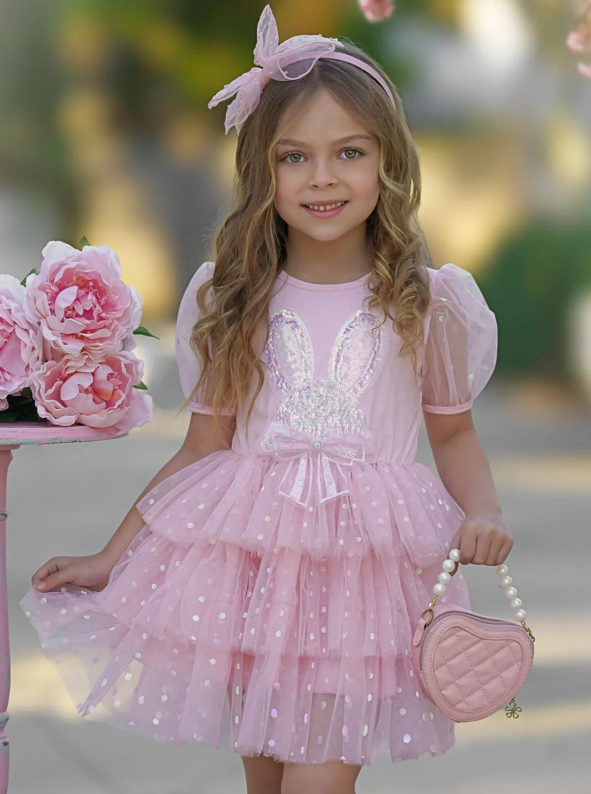 Bunny Magic Easter Pink Tutu Dress