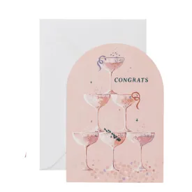 Champagne Congratulations Card