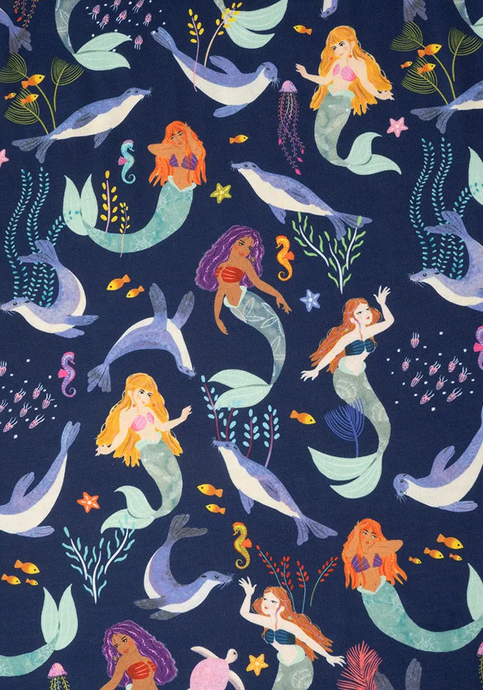 Children's Mermaids Print Dress (Alia)