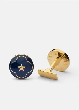 Cufflinks | The Official Wedding Series | Gold | Royal Blue