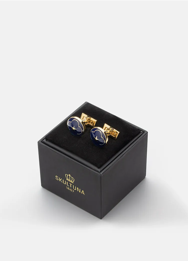 Cufflinks | The Official Wedding Series | Gold | Royal Blue