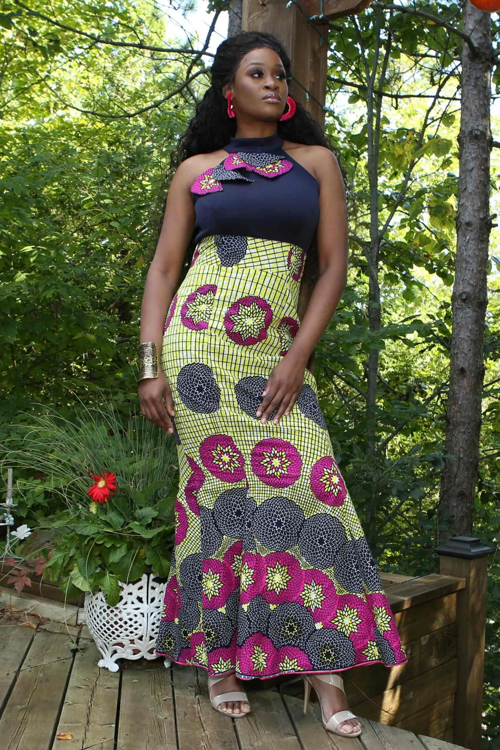 DOTU African Print Women's Dress