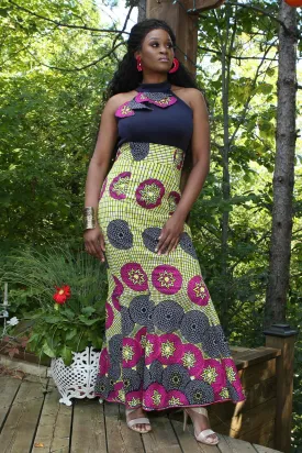 DOTU African Print Women's Dress