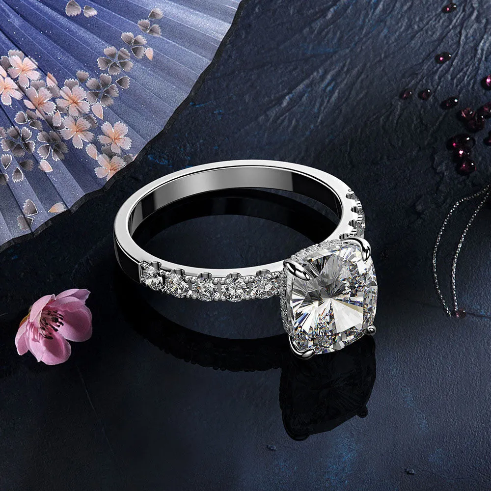 Eamti Sakura 925 Sterling Silver Elegent Ring