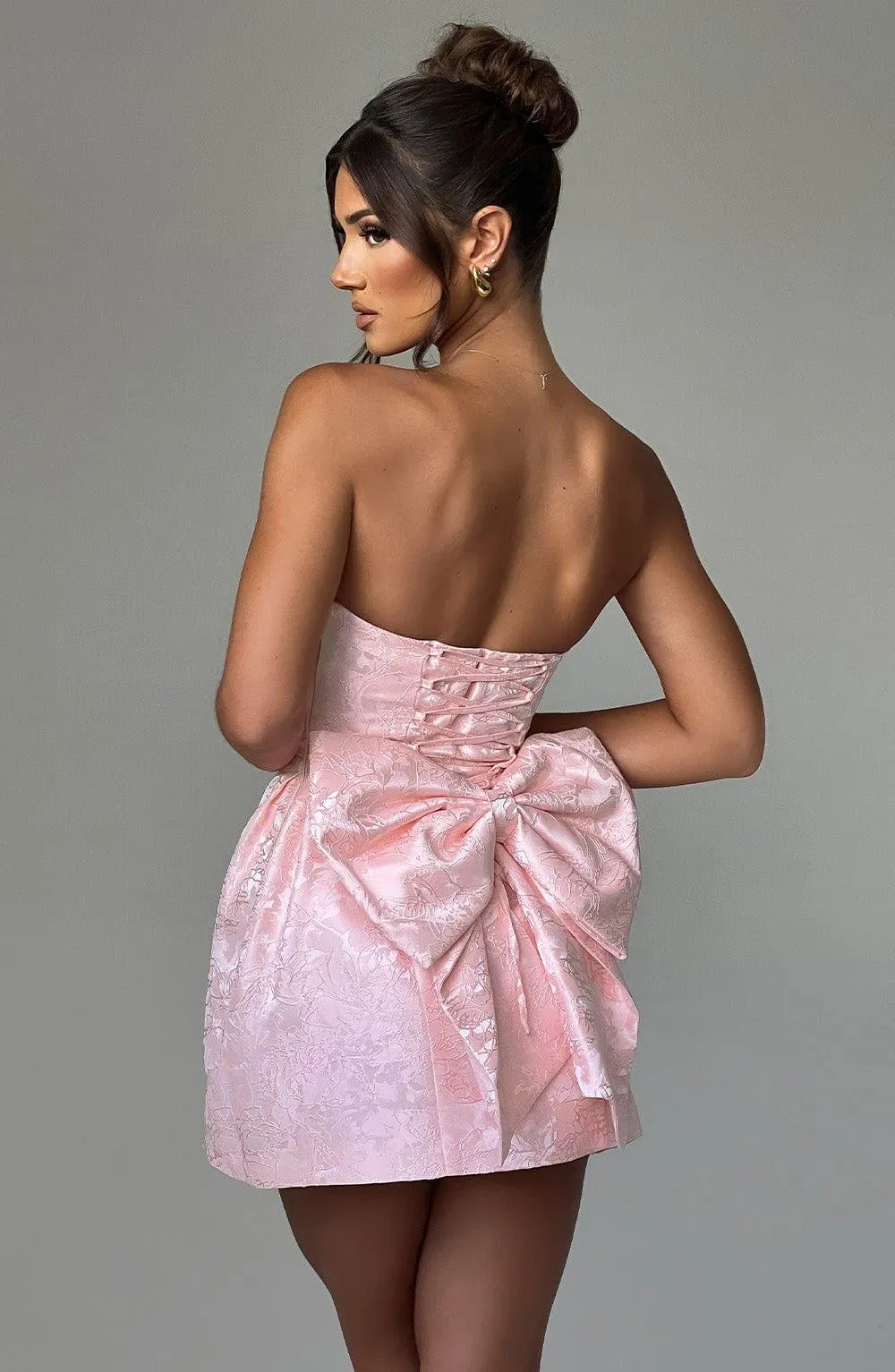 Blush Elenora Mini Dress - Elegant and Feminine