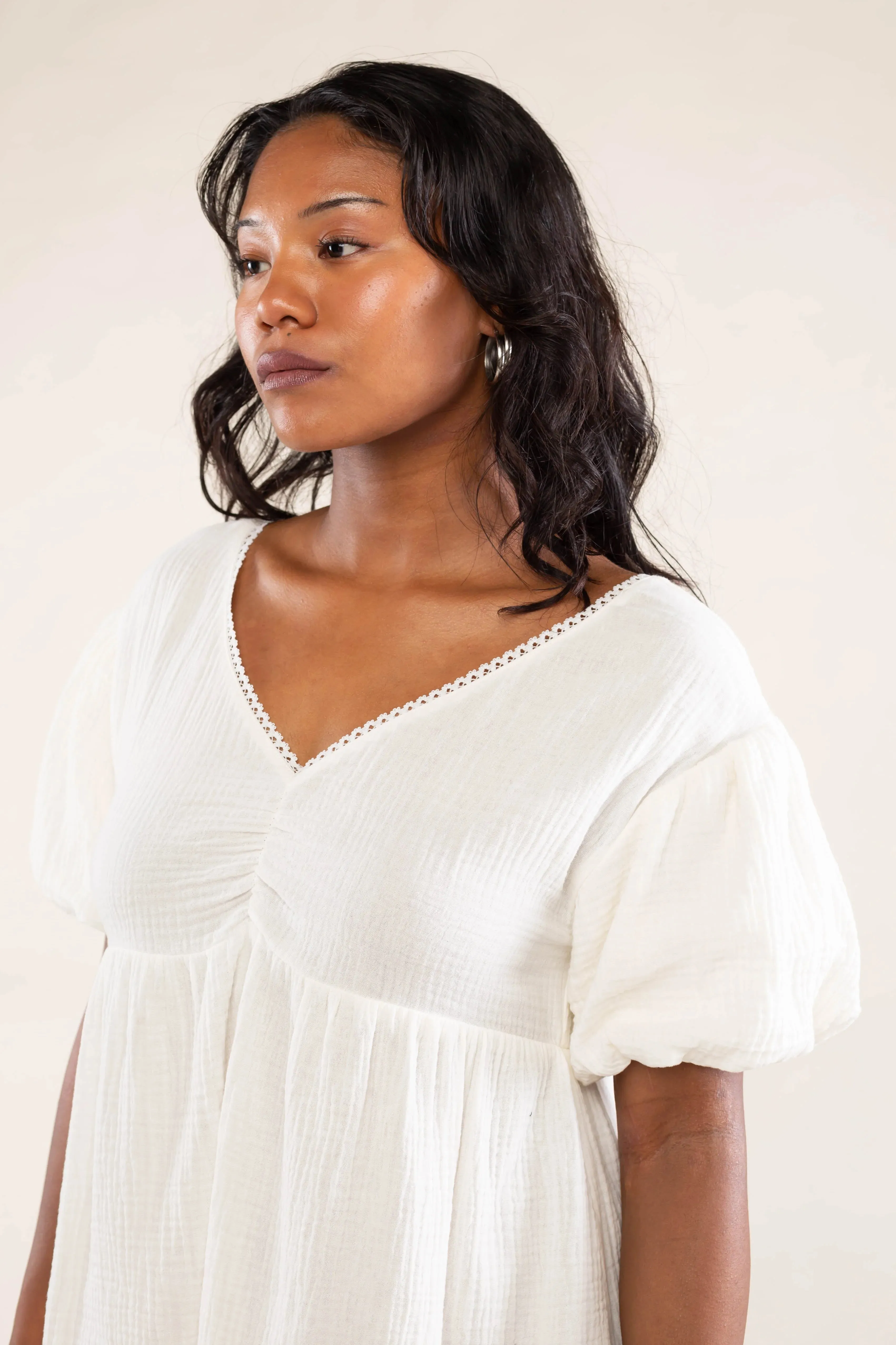 Elodie Ivory Cotton Dress by NLT