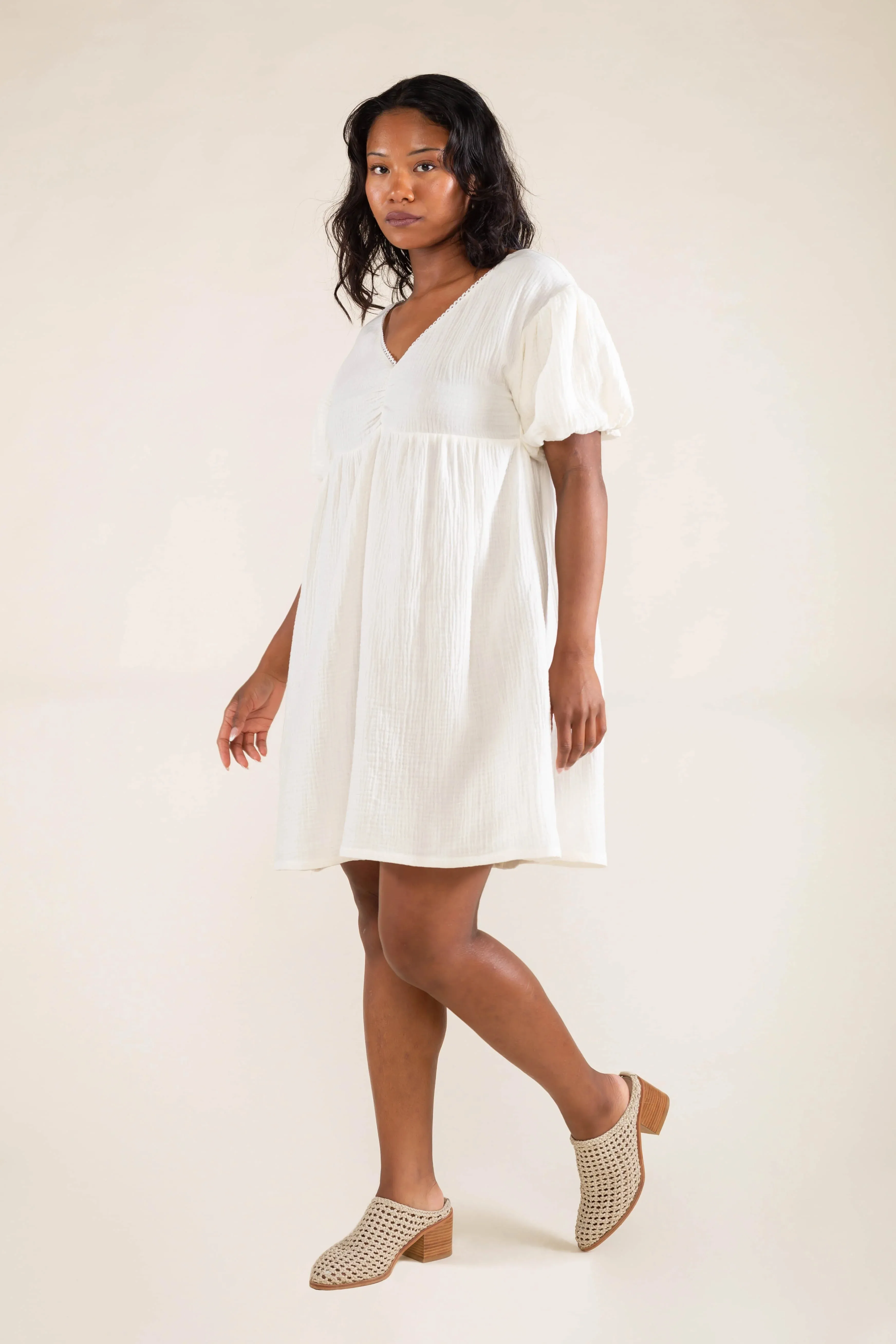 Elodie Ivory Cotton Dress by NLT