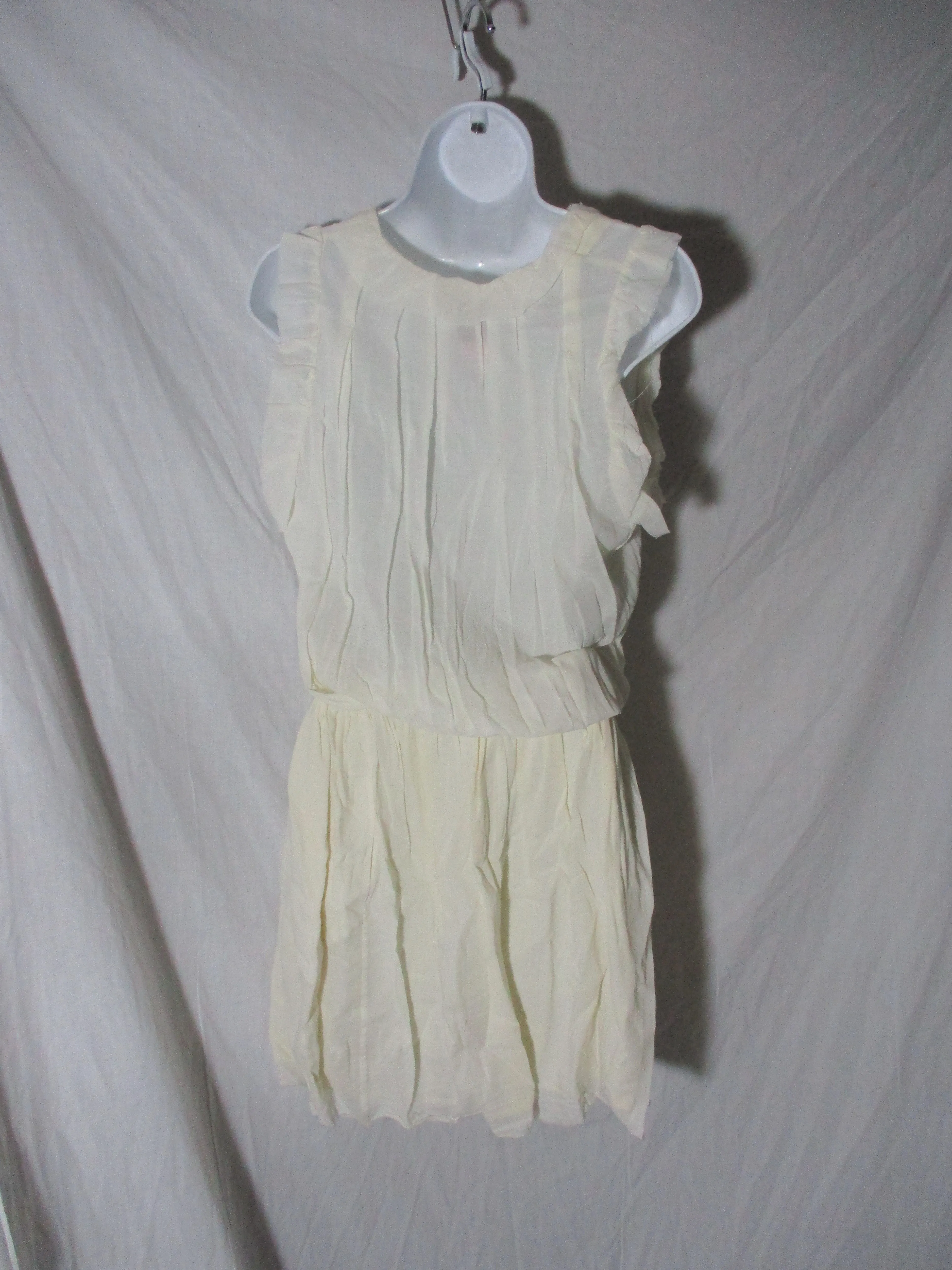 ETOILE ISABEL MARANT Cotten Linen Boho Poet Mini Dress Creme 0 S Peasant