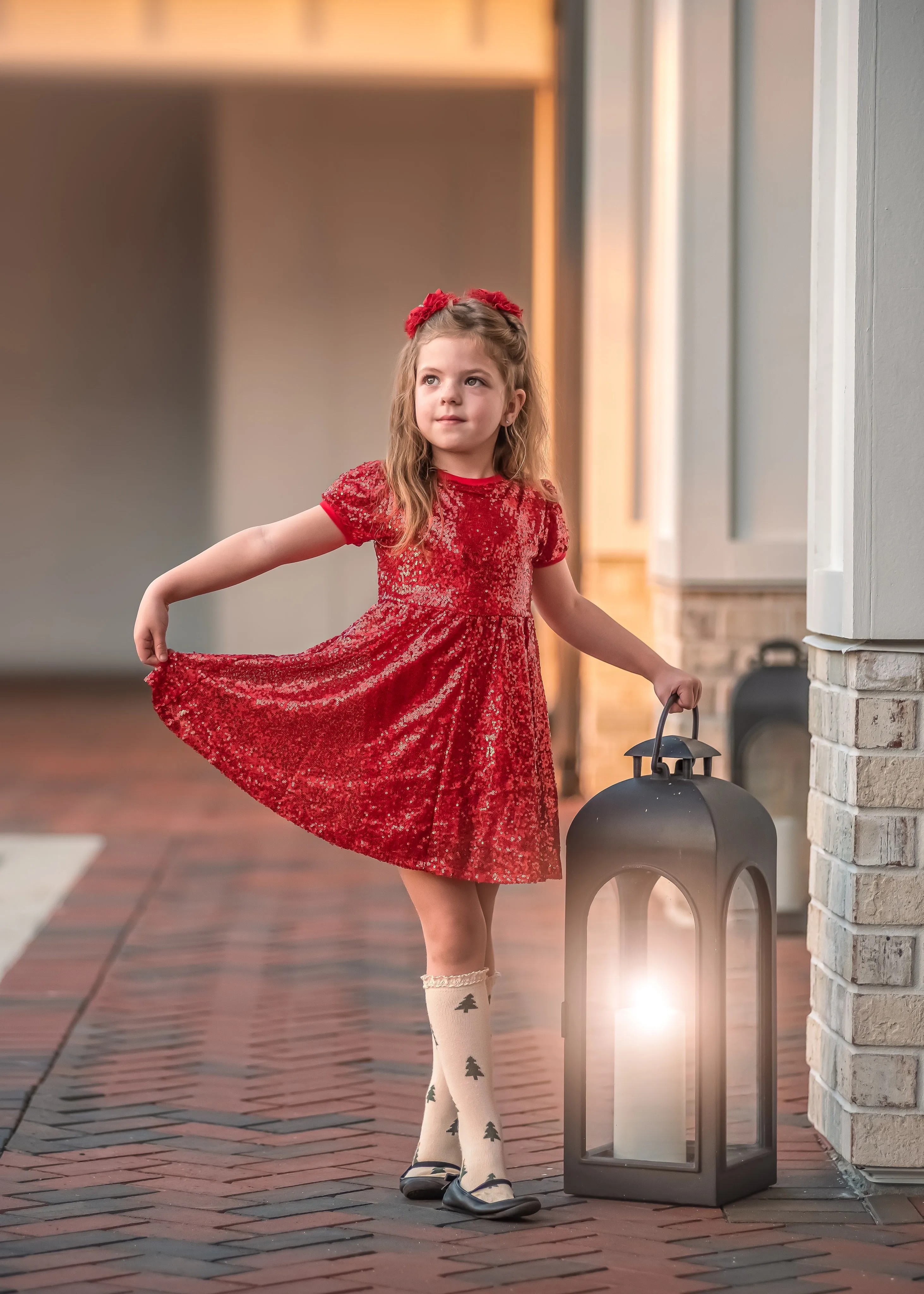 EVA RED SPARKLE DRESS READY TO SHIP!