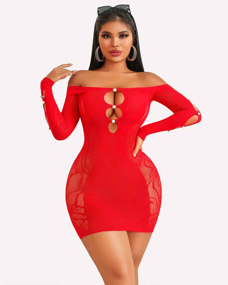 Fishnet Lingerie Bodycon Mini Dress