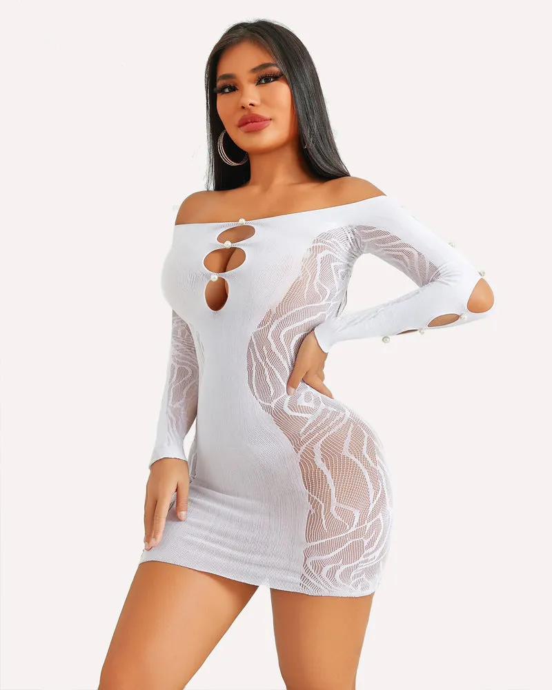 Fishnet Lingerie Bodycon Mini Dress