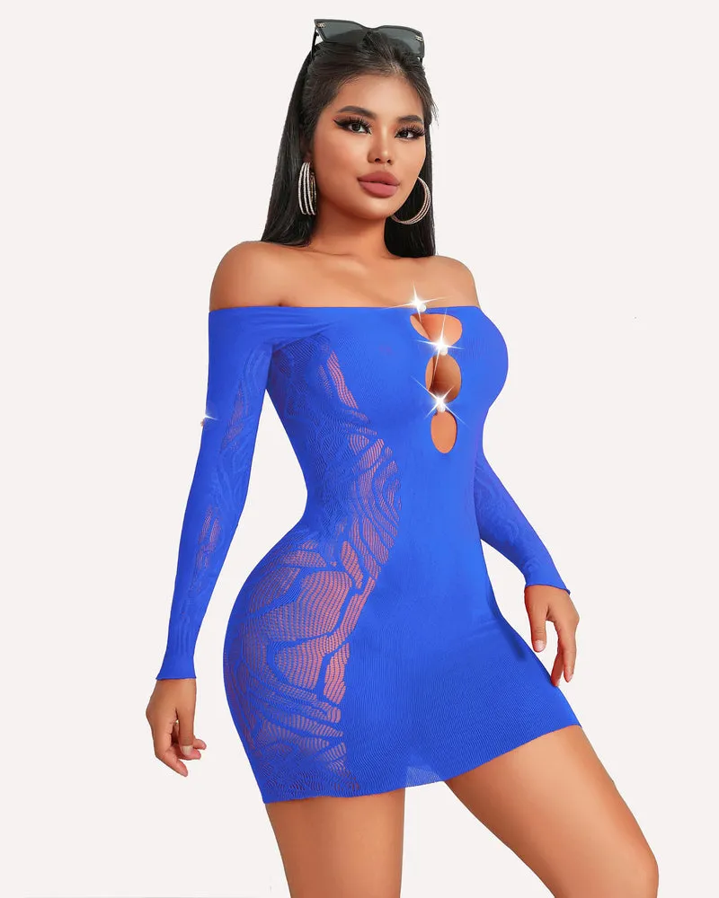 Fishnet Lingerie Bodycon Mini Dress