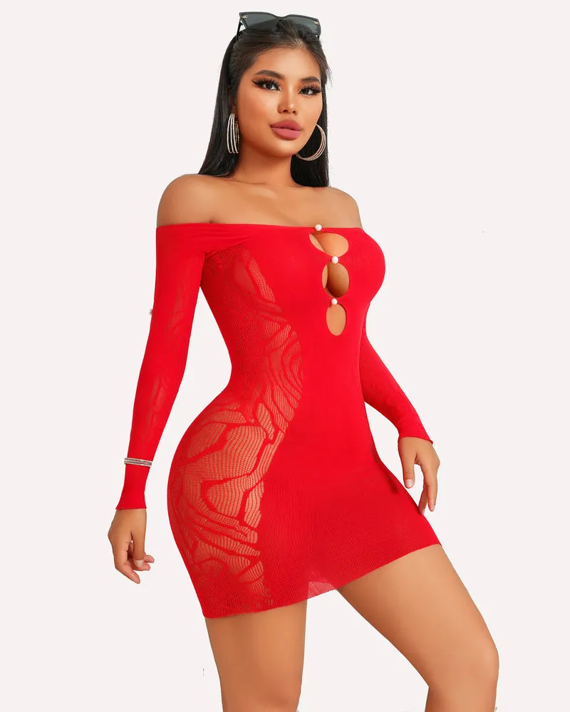 Fishnet Lingerie Bodycon Mini Dress