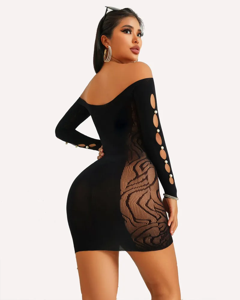 Fishnet Lingerie Bodycon Mini Dress