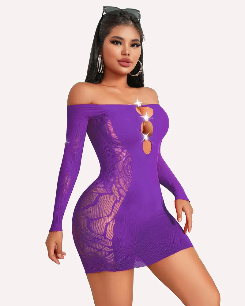 Fishnet Lingerie Bodycon Mini Dress