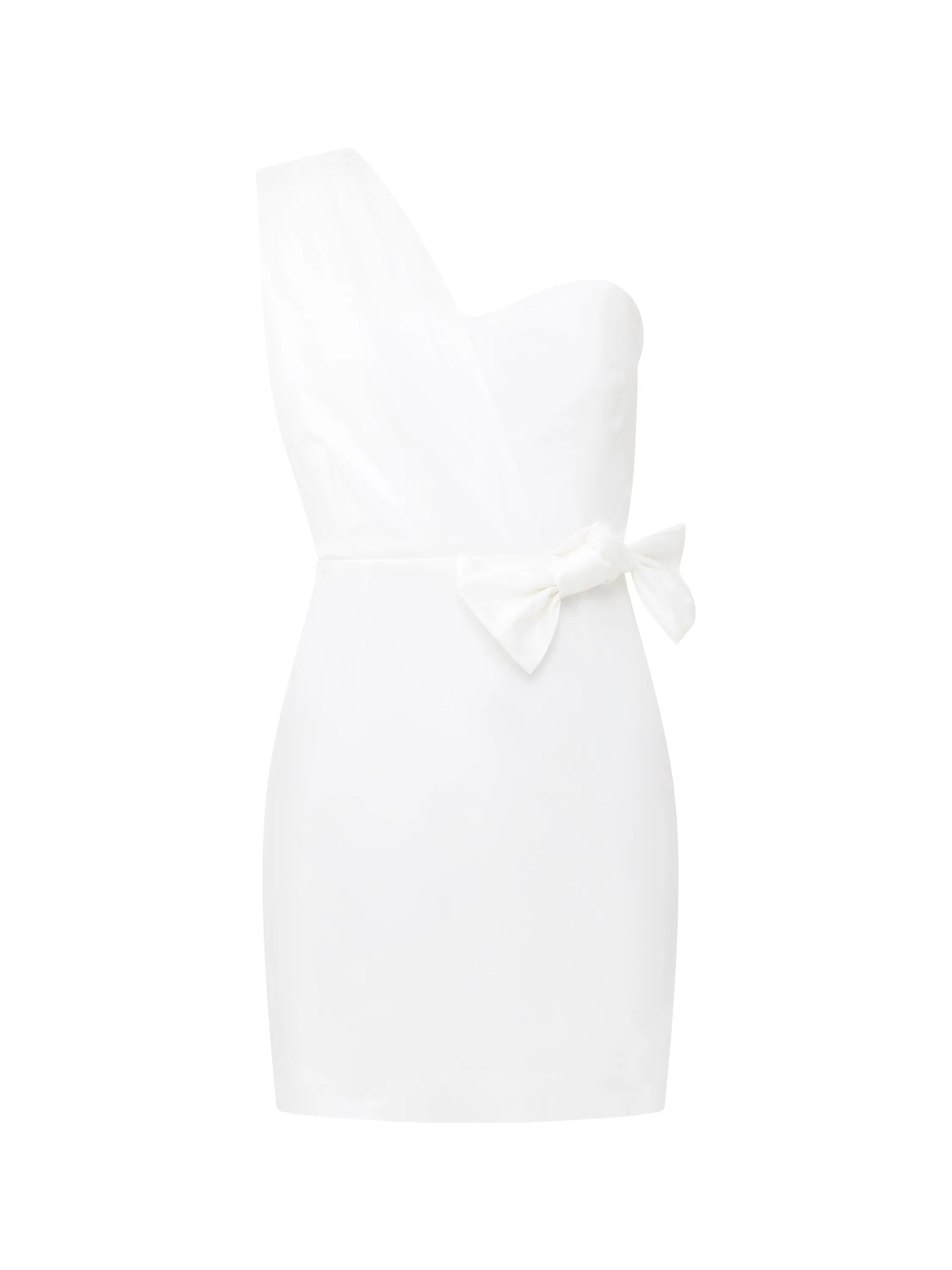 Florida One Shoulder Bow Mini Dress