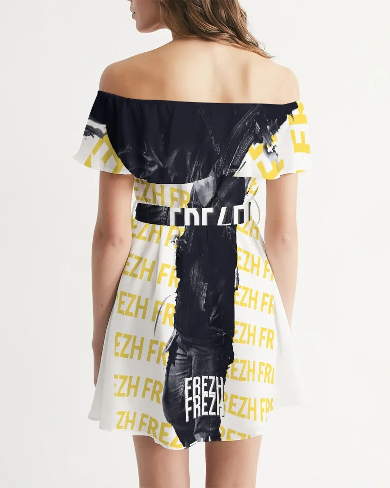 Frezh notice 1.0 Women's Off-Shoulder Dress