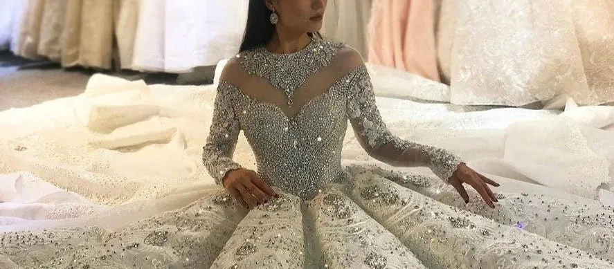 Full Beading Wedding Dress