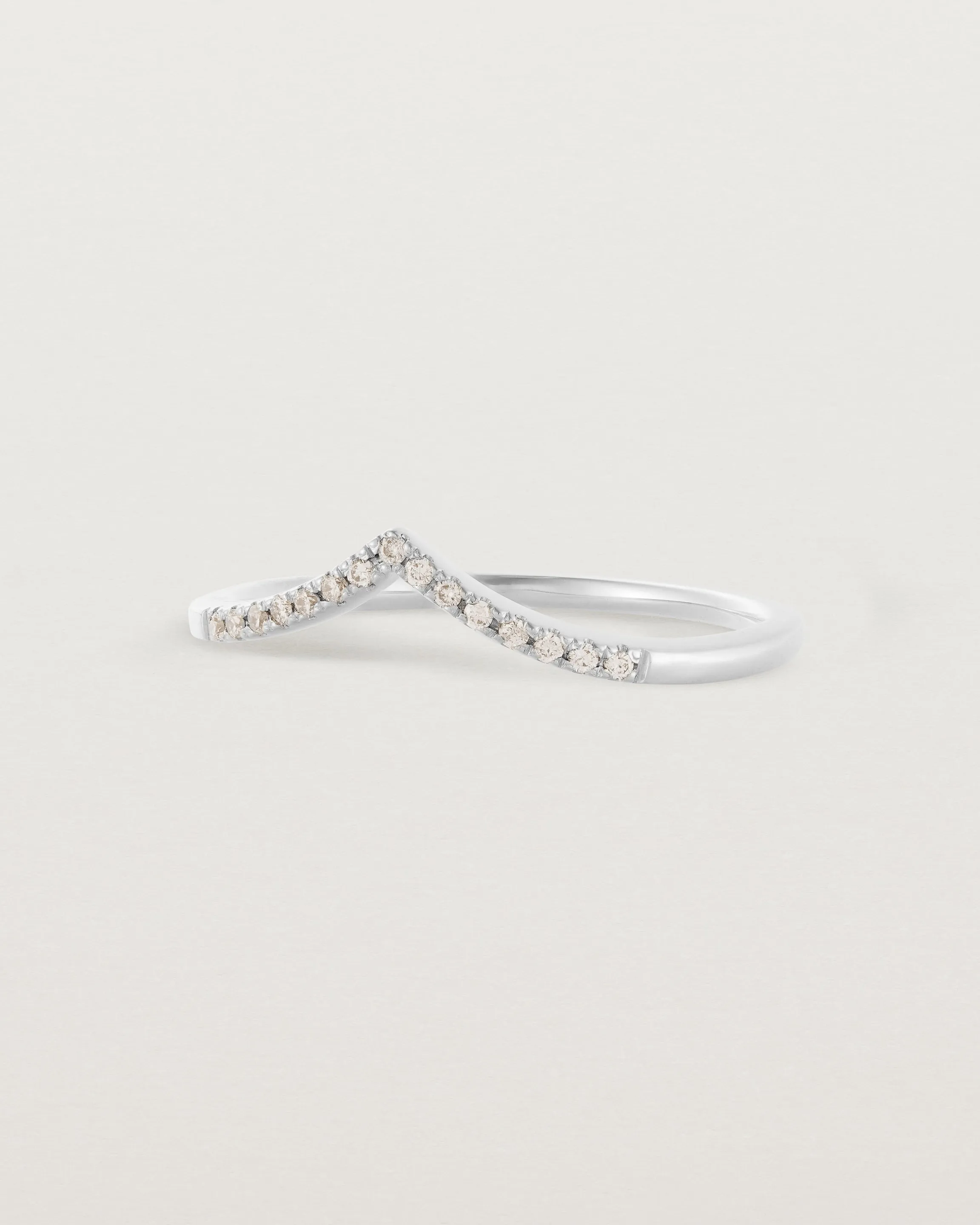 Gentle Point Ring | Champagne Diamonds