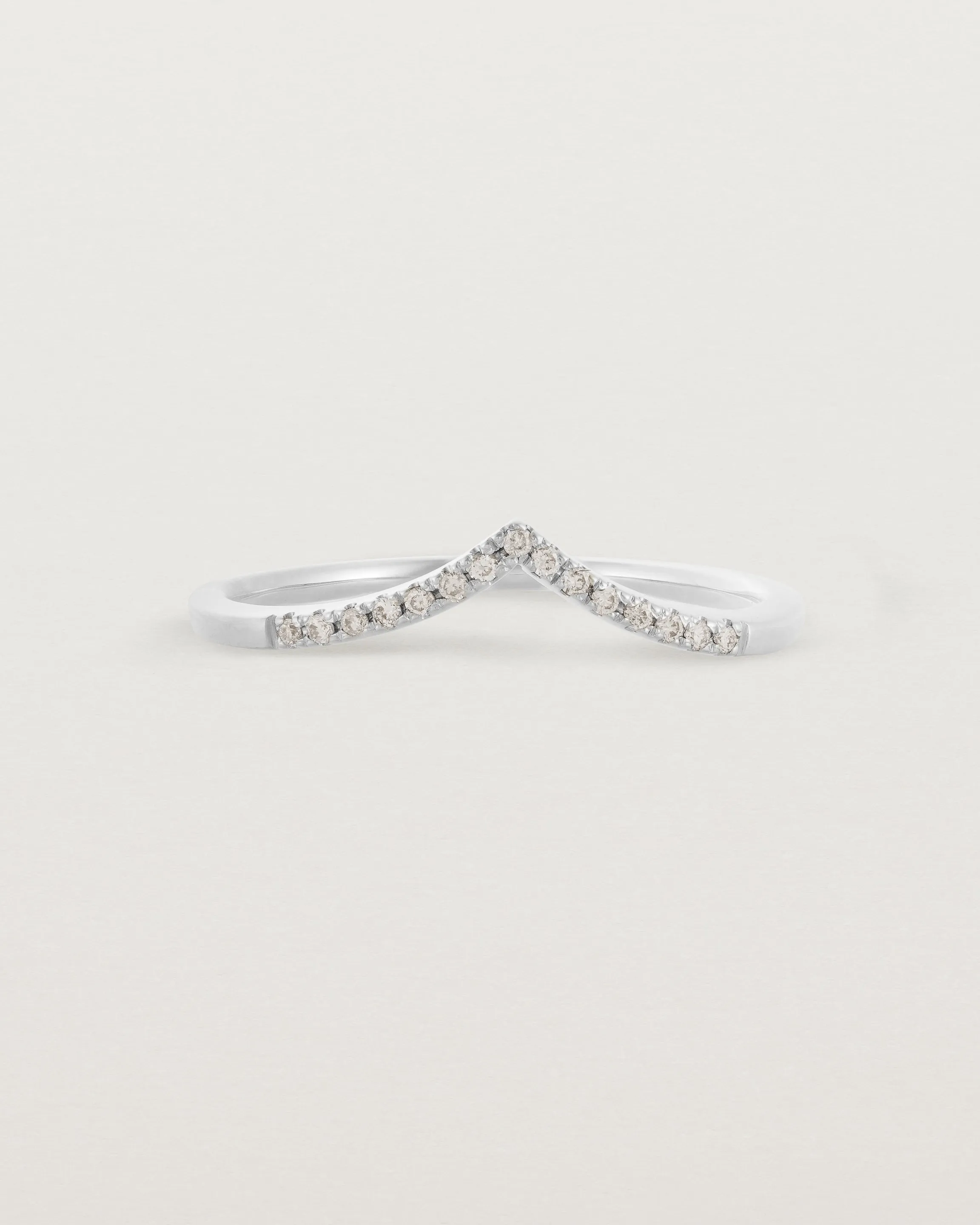 Gentle Point Ring | Champagne Diamonds