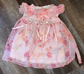 Georgia Sheer Dress Girls size 18 months Easter, Valentines Day, Wedding