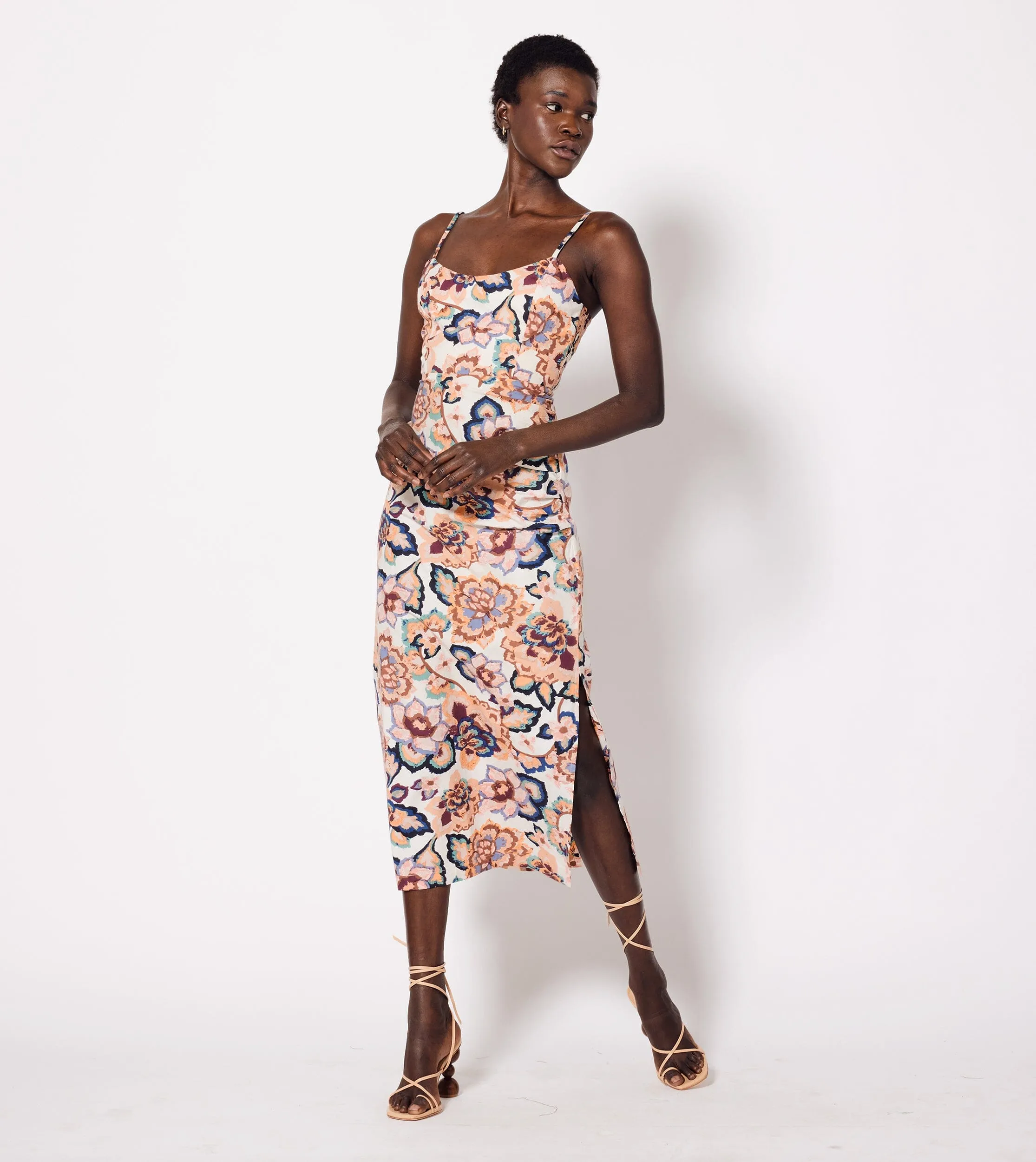 Geraldine Midi Dress | Desert Floral