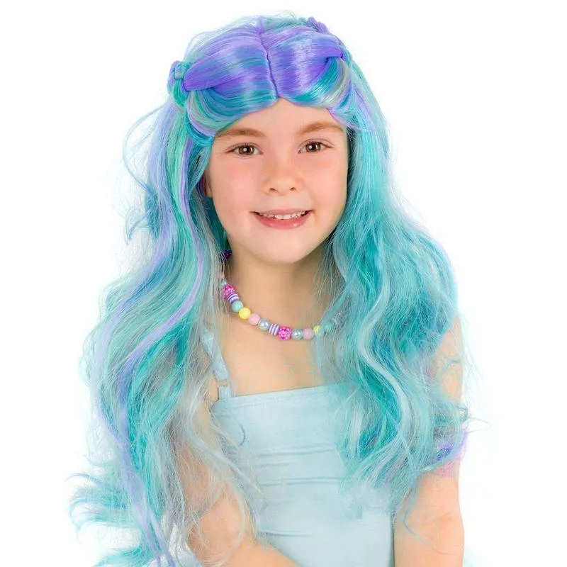 Girls Mermaid Wig for Mermaid, Fairy & Princess Costume, Dress Up & Accessories