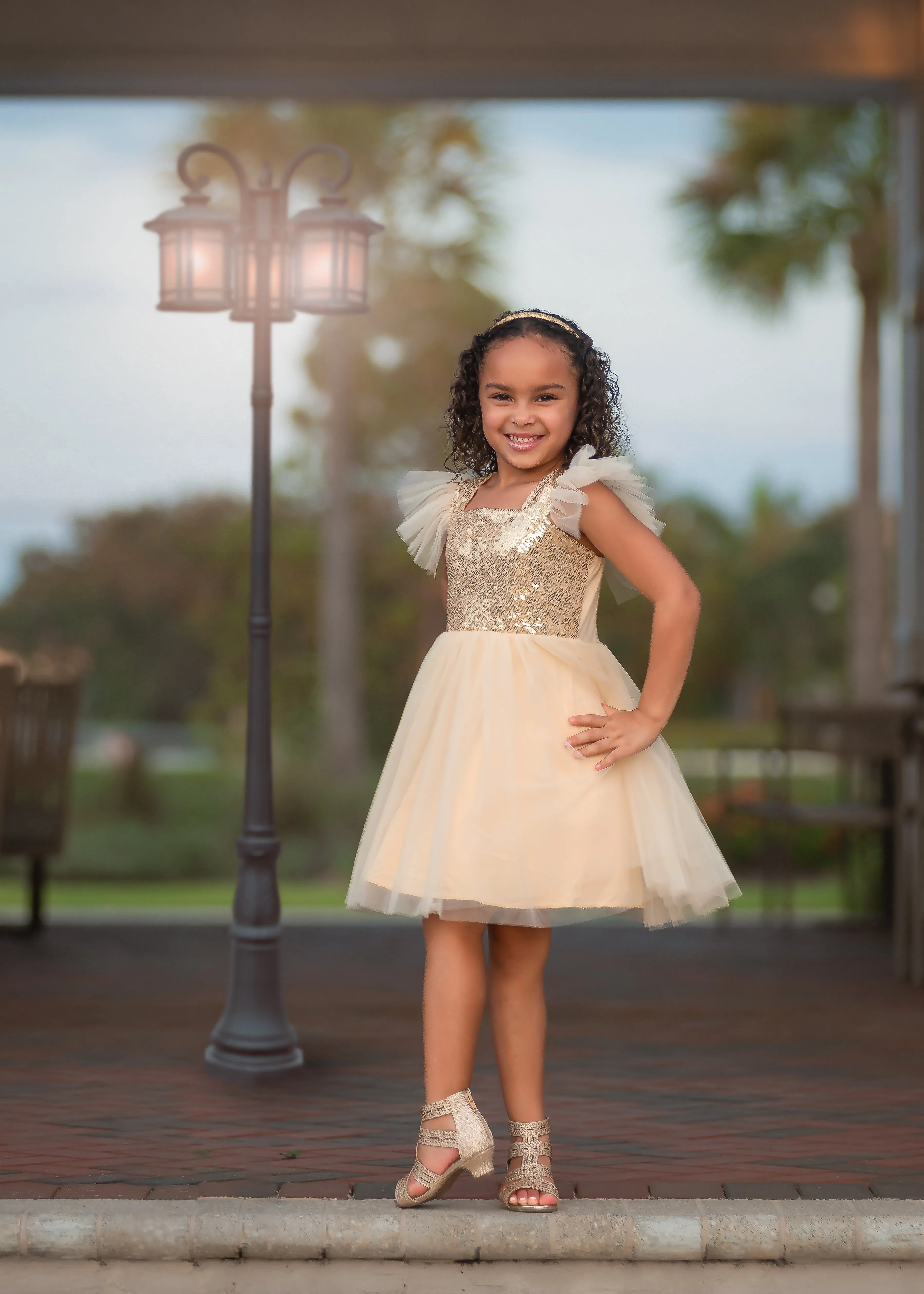 GOLD SPARKLE TUTU DRESS - READY TO SHIP