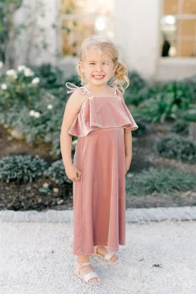 Kids Riley Convertible Velvet Dress | Made To Order