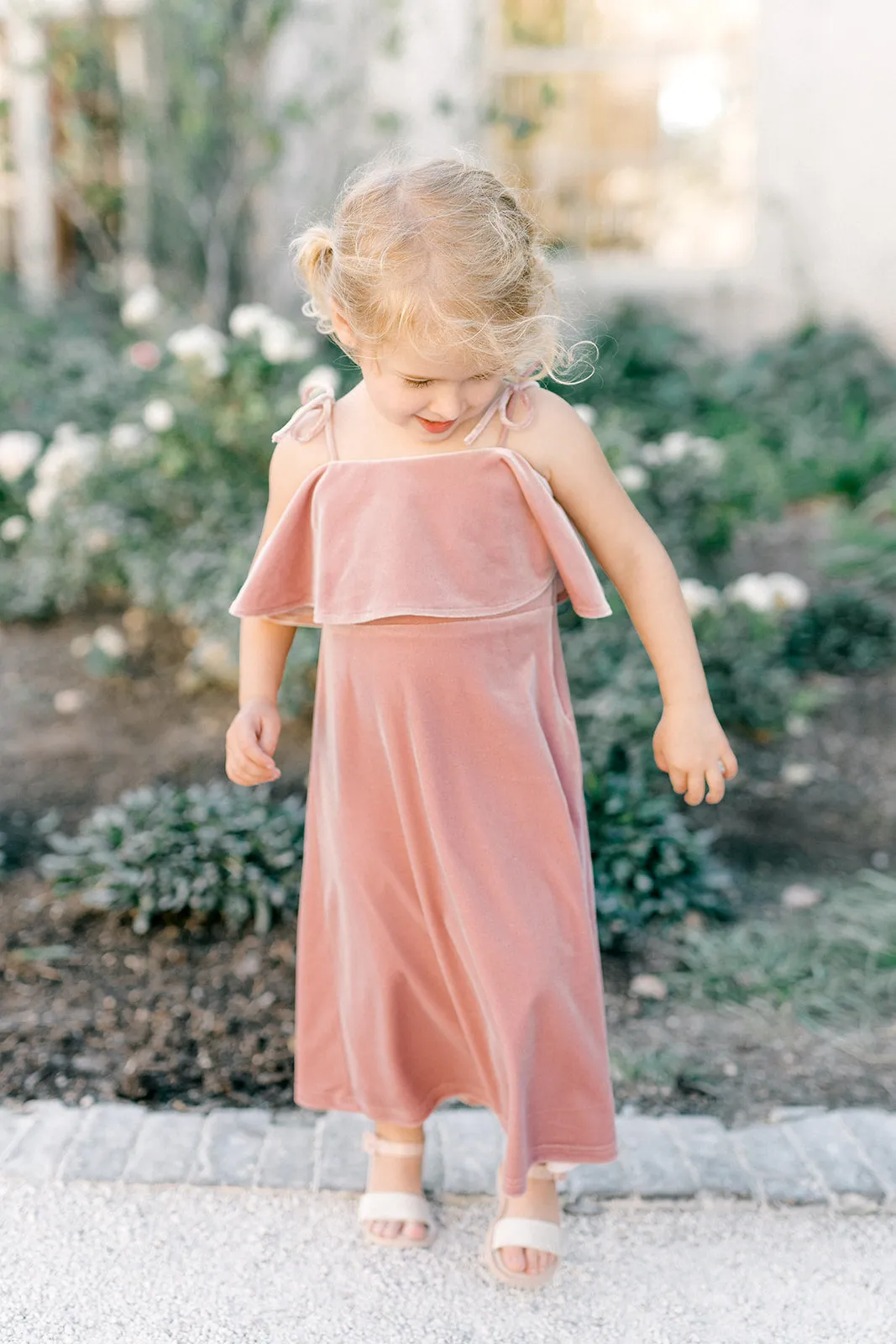 Kids Riley Convertible Velvet Dress | Made To Order