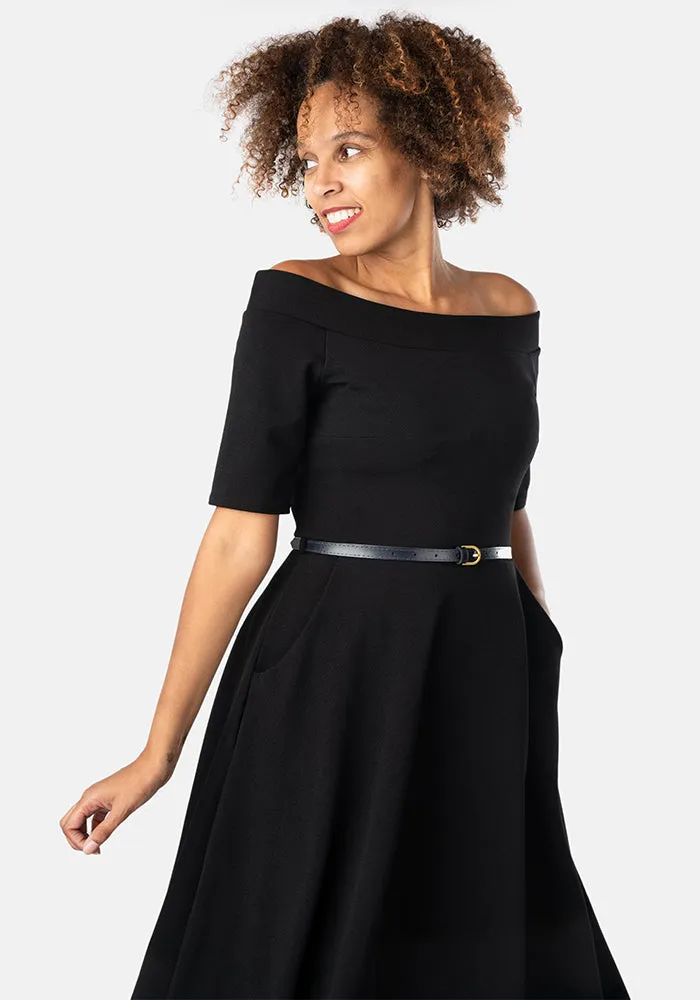 Marri Black Swing Dress